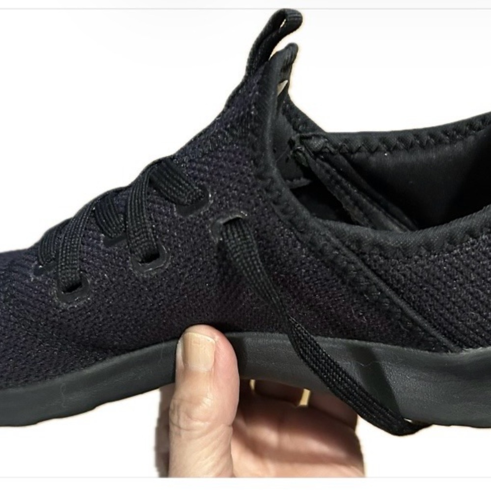 Adidas women’s cloud foam pure black slip-on athletic shoes, size 8. EUC. - Picture 6 of 10